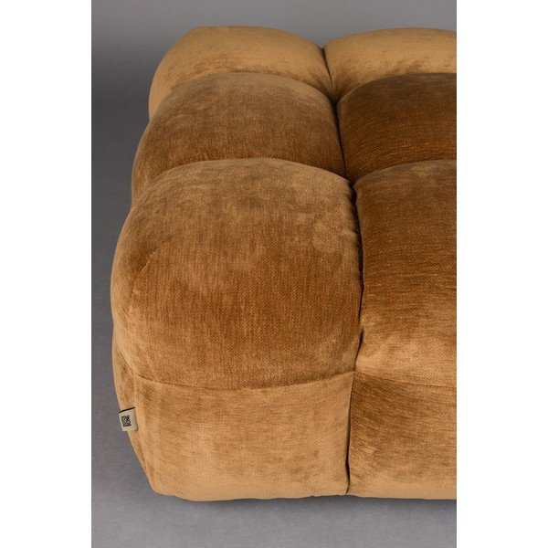 Taburet modular maro cu tapițerie din catifea Hackman – Dutchbone-image-3