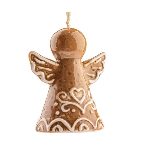 Ornament de Crăciun din ceramică 7 cm Angel – Dakls