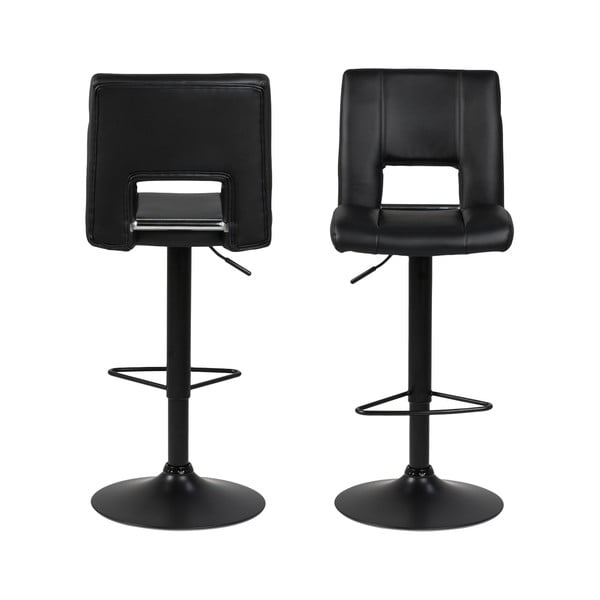 Scaun bar cu înălțime ajustabilă Actona Sylvia, negru-image-3