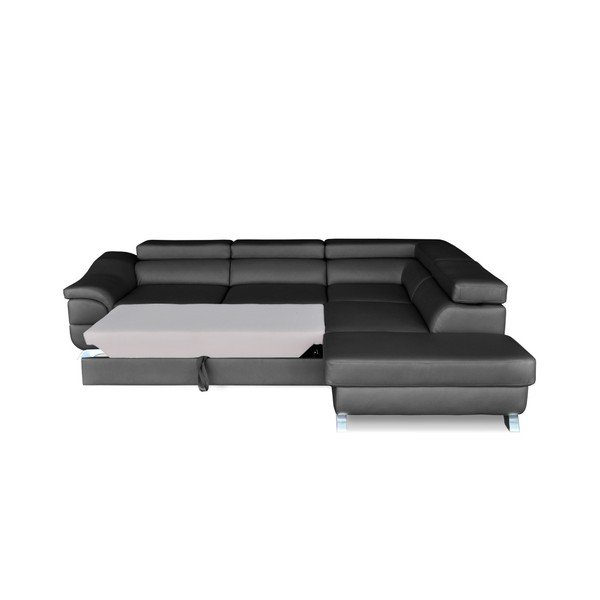 Colțar extensibil  Windsor  & Co. Sofas Omnikron, colț partea dreaptă, gri închis-image-4
