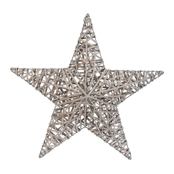 Decorațiune suspendată din ratan Clayre & Eef Star, 93 x 88 cm