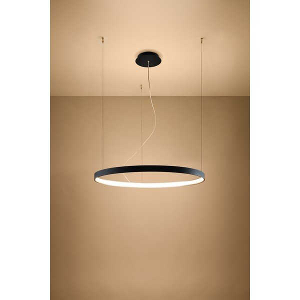 Lustră neagră LED din aluminiu ø 78 cm RIO – Thoro-image-3