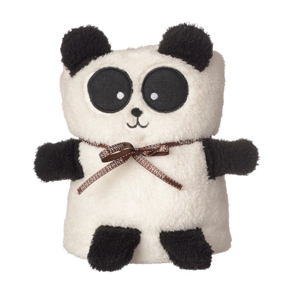 Pătură Le Studio Panda, alb - negru
