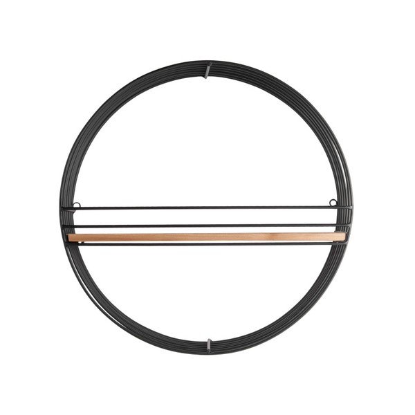 Etajeră de perete Leitmotiv Round, negru-image-1