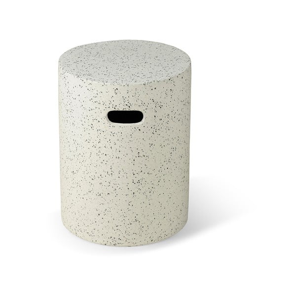 Măsuță auxiliară de grădină Bonami Selection Loris, ø 35 cm, alb-image-1