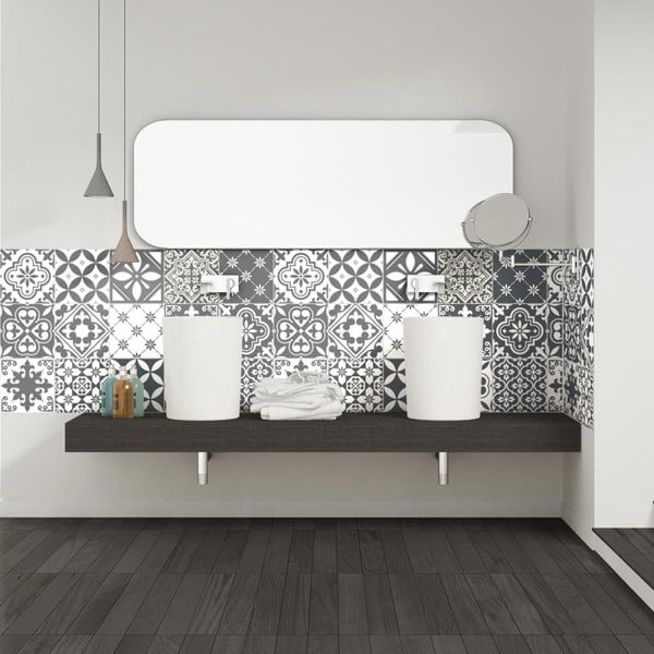 Set 15 autocolante de perete Ambiance Wal, 10 x 10 cm-image-1