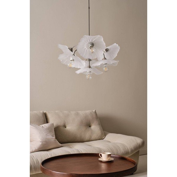 Lustră argintiu-mat cu intensitate reglabilă din sticlă ø 70 cm Nugget – Jotex-image-2