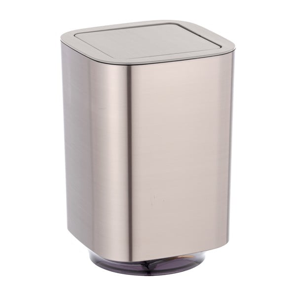 Coș de gunoi argintiu lucios din plastic 5,5 l Auron – Wenko-image-1