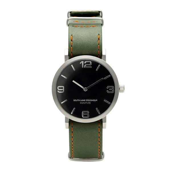 Ceas unisex South Lane Stockholm Signature Classic, curea verde