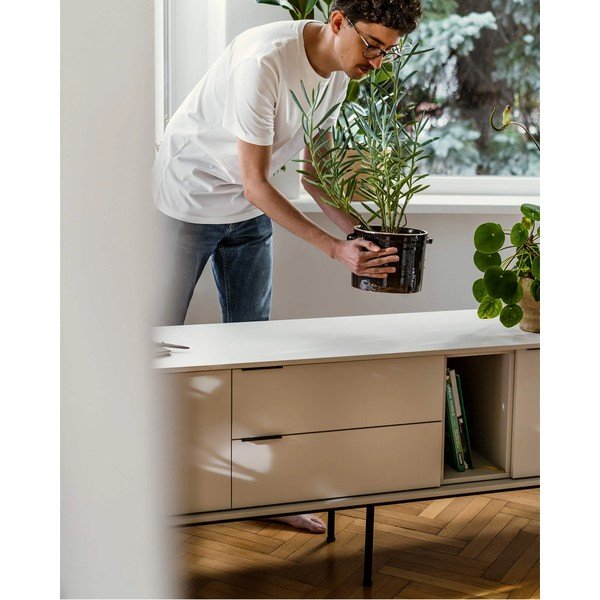 Comodă TV grej 189x61x42 cm Mod – noo.ma-image-2