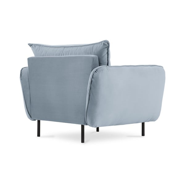 Fotoliu albastru deschis cu tapițerie din catifea Vienna – Cosmopolitan Design-image-3
