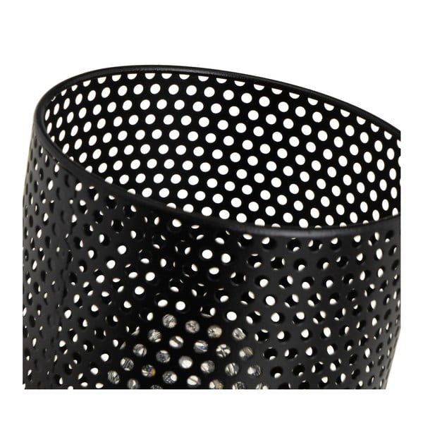 Veioză neagră cu abajur din metal (înălțime 20 cm) – Casa Selección-image-3
