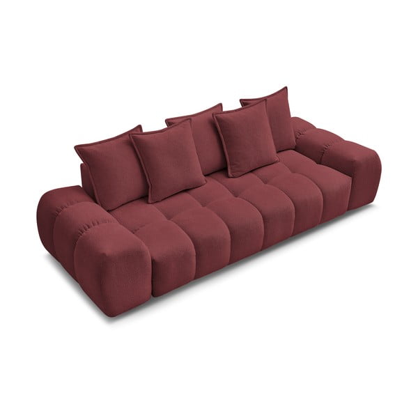 Canapea burgundy cu tapițerie din chenille 278 cm Everest – Bobochic Paris-image-4