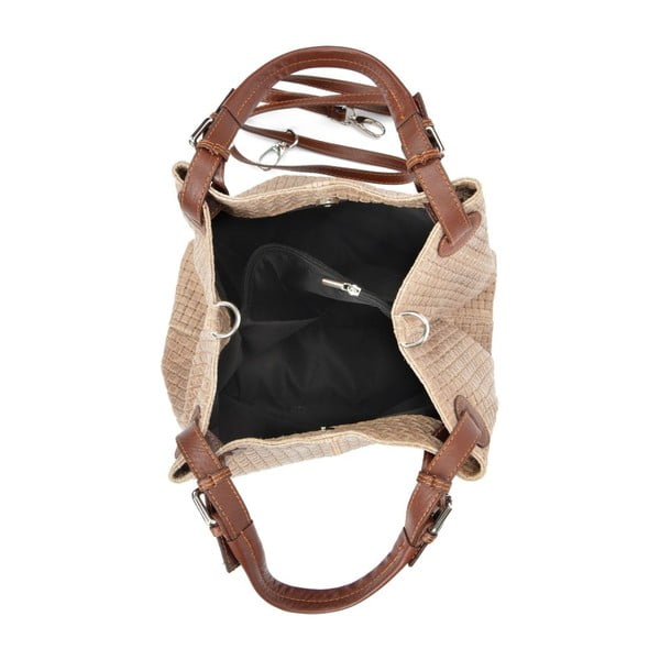 Poșetă din piele Isabelle Rhea 858 Fango-image-4