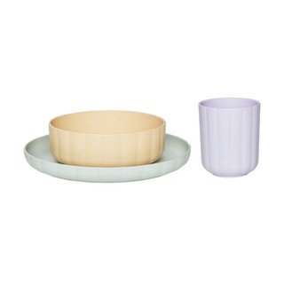 Set de veselă pentru copii 3 buc. din plastic Pullo – OYOY Mini