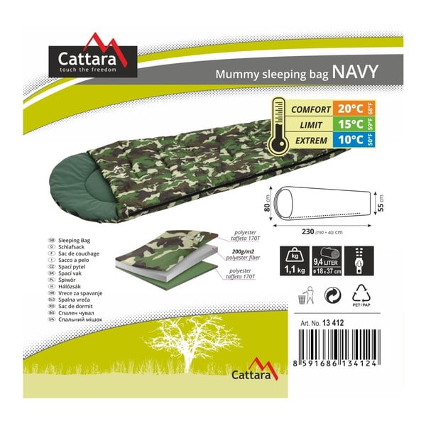 Sac de dormit Cattara Navy-image-2