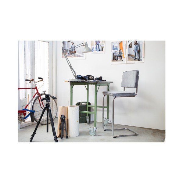 Scaun de bar gri închis 113 cm Ridge Rib – Zuiver-image-2