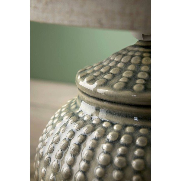 Veioză gri/bej din in (înălțime 39 cm) Niko – Ellos Home-image-2