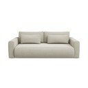 Canapea bej extensibilă/cu spațiu de depozitare 238 cm Kapua – Makamii