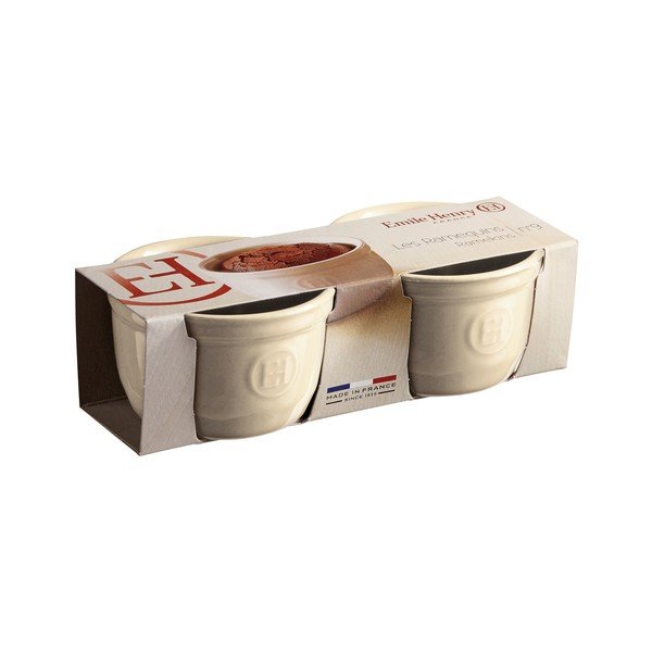 Set 2 forme ramekin din ceramică Emile Henry N°9, ivoriu-image-2