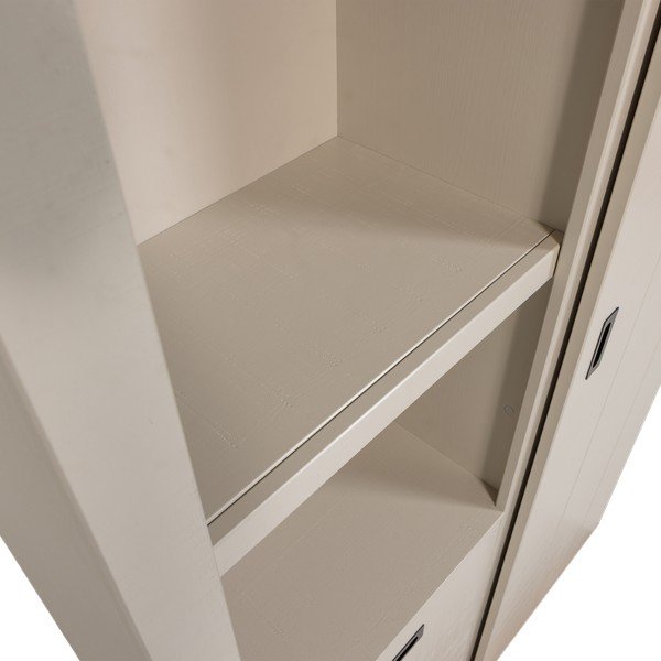 Dulap grej din lemn de pin cu ușă glisantă 122x230x37 cm Slide – vtwonen-image-4