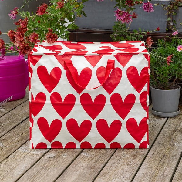 Cutie de depozitare pentru haine din plastic reciclat 58x28x48 cm Hearts – Rex London-image-1