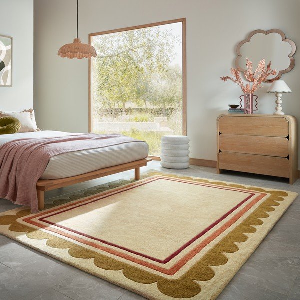 Covor în culoare naturală țesut manual din lână 120x170 cm Lois – Flair Rugs-image-2