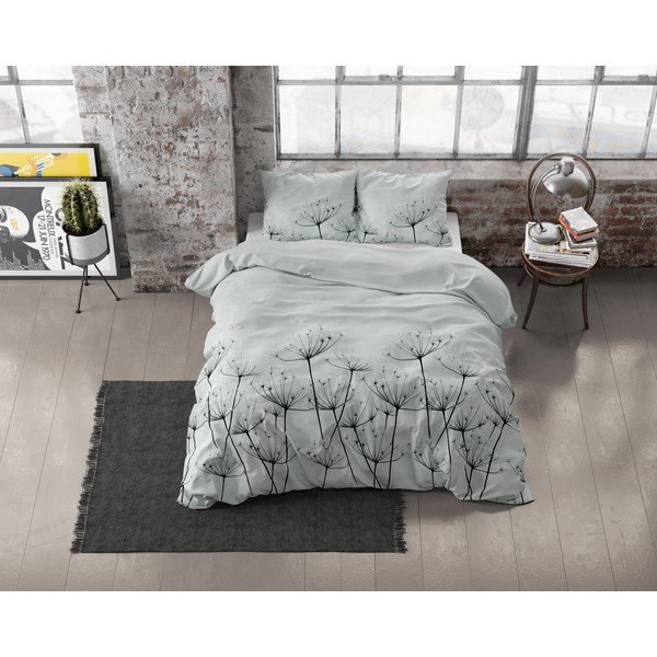 Lenjerie din flanelă pentru pat dublu Dreamhouse Jaelyn, 200 x 220 cm, gri-image-1