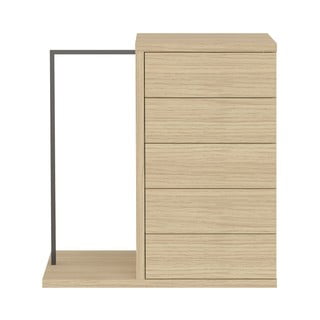 Comodă cu aspect de lemn de stejar 105x113 cm Hugo - TemaHome