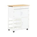 Insulă de bucătărie cu roți din bambus 37x67 cm Harlow – Premier Housewares