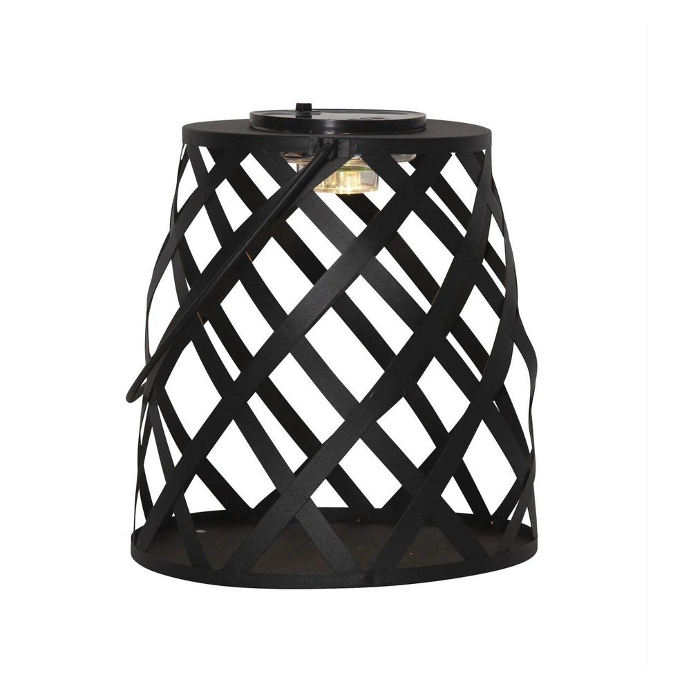 Felinar cu LED Star Trading Calabria, înălțime 20 cm, negru