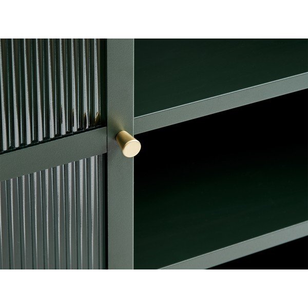 Vitrină din metal Unique Furniture Bronco, înălțime 140 cm, verde-image-4