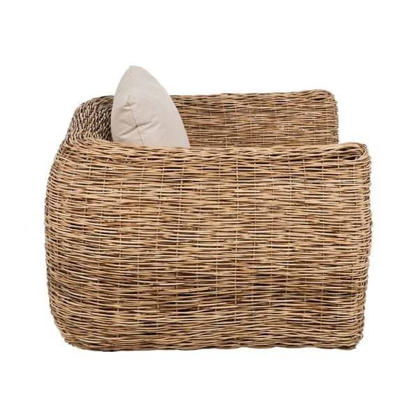 Fotoliu alb/în culoare naturală țesut – Ixia-image-2