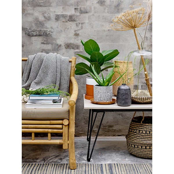 Pătură Bloomingville Throw, 130 x 160 cm, albastru-image-1