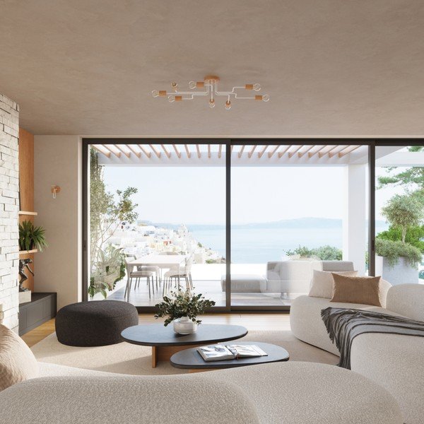 Plafonieră în culoare naturală 58x75 cm Dazzle – Sollux-image-3