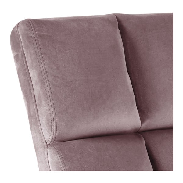 Fotoliu roz cu tapițerie din catifea Alba – Actona-image-4