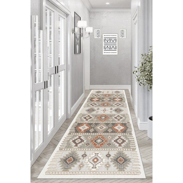 Covor tip traversă lavabil 80x300 cm Tierra – Vitaus-image-1