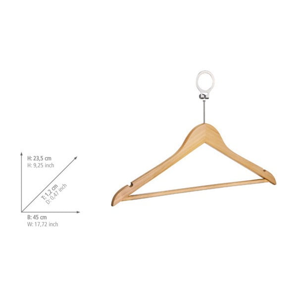 Umerașe 4 buc. din lemn Hotel – Wenko-image-3