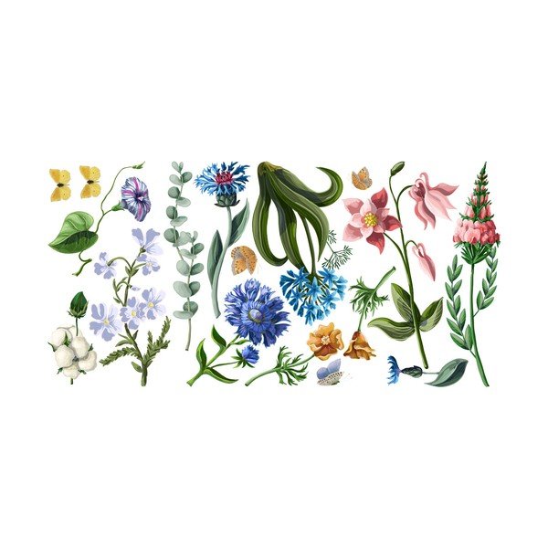 Set autocolante pentru perete Ambiance Wildflowers-image-1