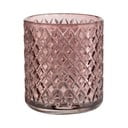 Suport pentru periuța de dinți roz închis din sticlă Atessa – Wenko