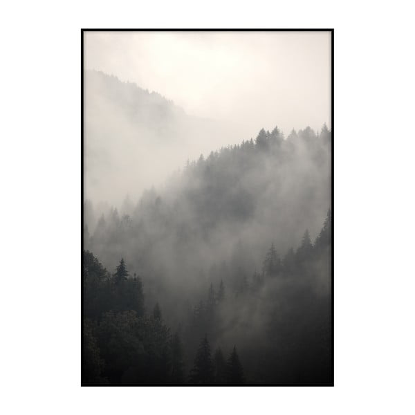 Poster Imagioo Foggy Forest, 40 x 30 cm