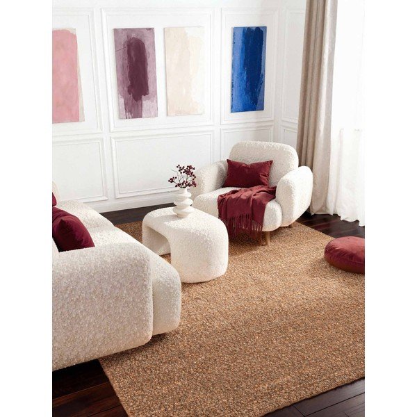 Covor bej țesut manual din material bouclé 200x290 cm Notting Hill Portobello – Ted Baker-image-1