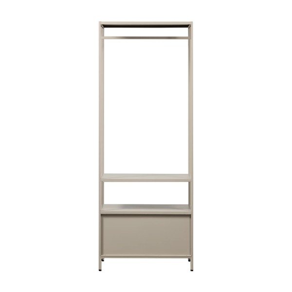 Șifonier bej deschis din metal 70x185x54 cm Ferris – WOOOD-image-4