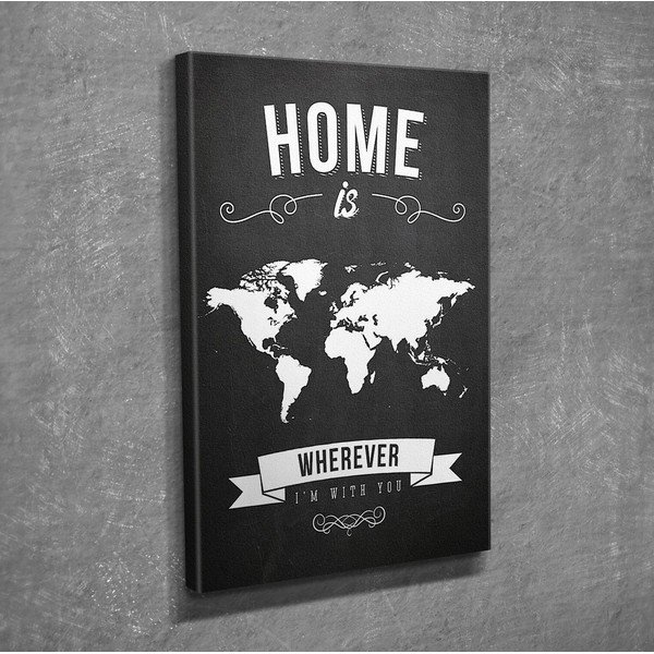 Tablou pe pânză Home, 30 x 40 cm-image-1
