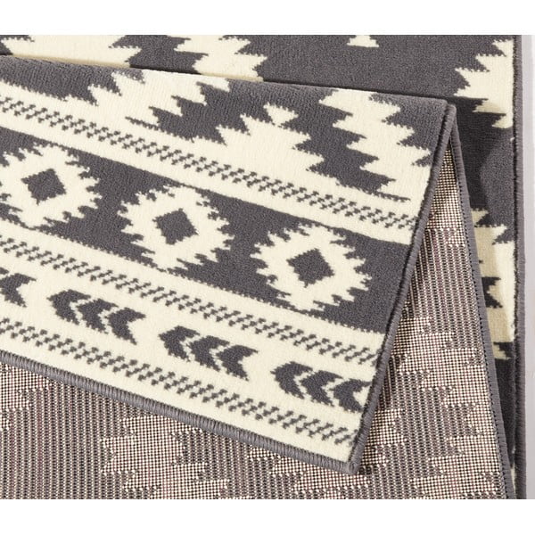 Covor tip traversă Hanse Home Gloria Ethno, 80x300 cm, gri-crem-image-1