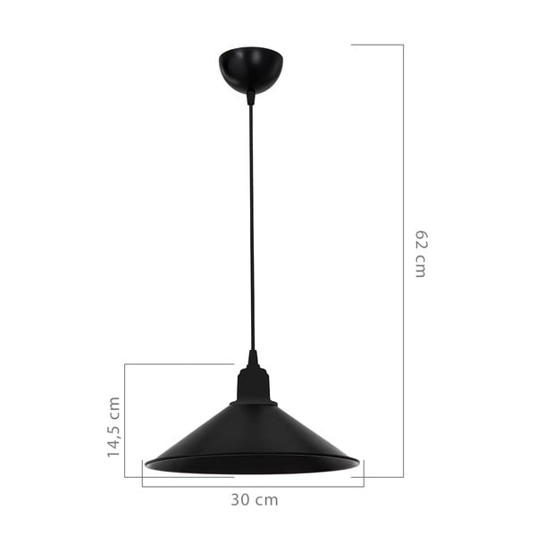 Plafonieră neagră din metal ø 30 cm – Squid Lighting-image-2