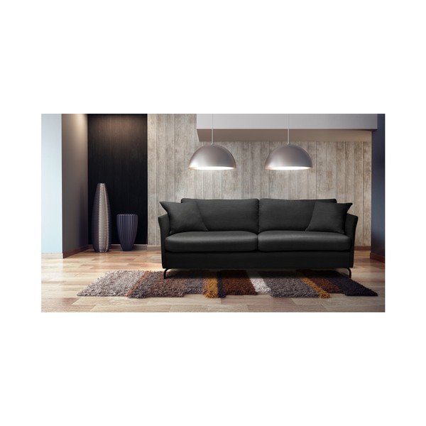 Canapea cu 3 locuri Windsor  & Co. Sofas Saturne, negru -image-1