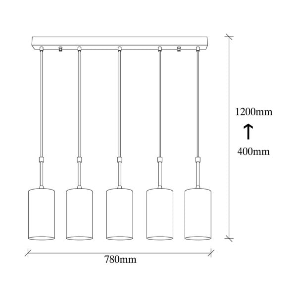 Lustră de 5 becuri Opviq lights Kem, auriu-image-3