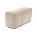 Cotieră pentru canapea modulară bej cu tapițerie din catifea Rome Velvet - Cosmopolitan Design