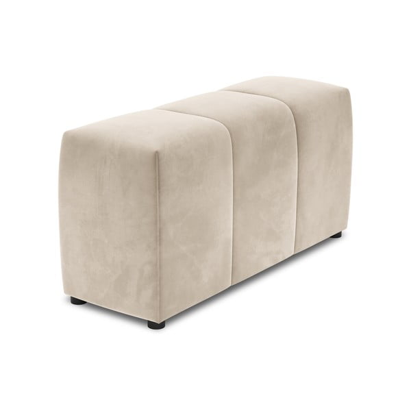Cotieră pentru canapea modulară bej cu tapițerie din catifea Rome Velvet - Cosmopolitan Design